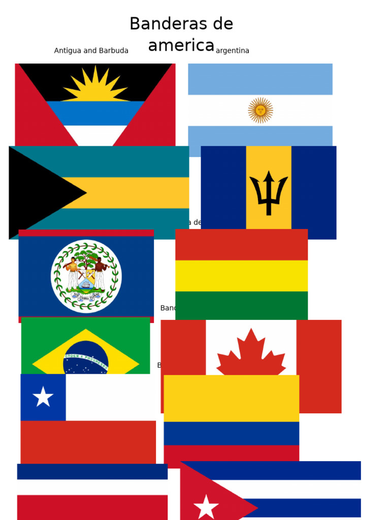 Banderas de América Latina y el Caribe | PDF