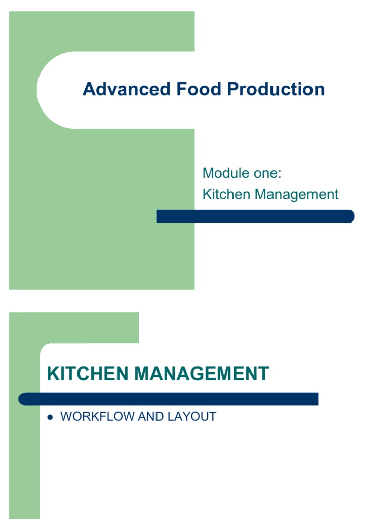 kitchen management assignment