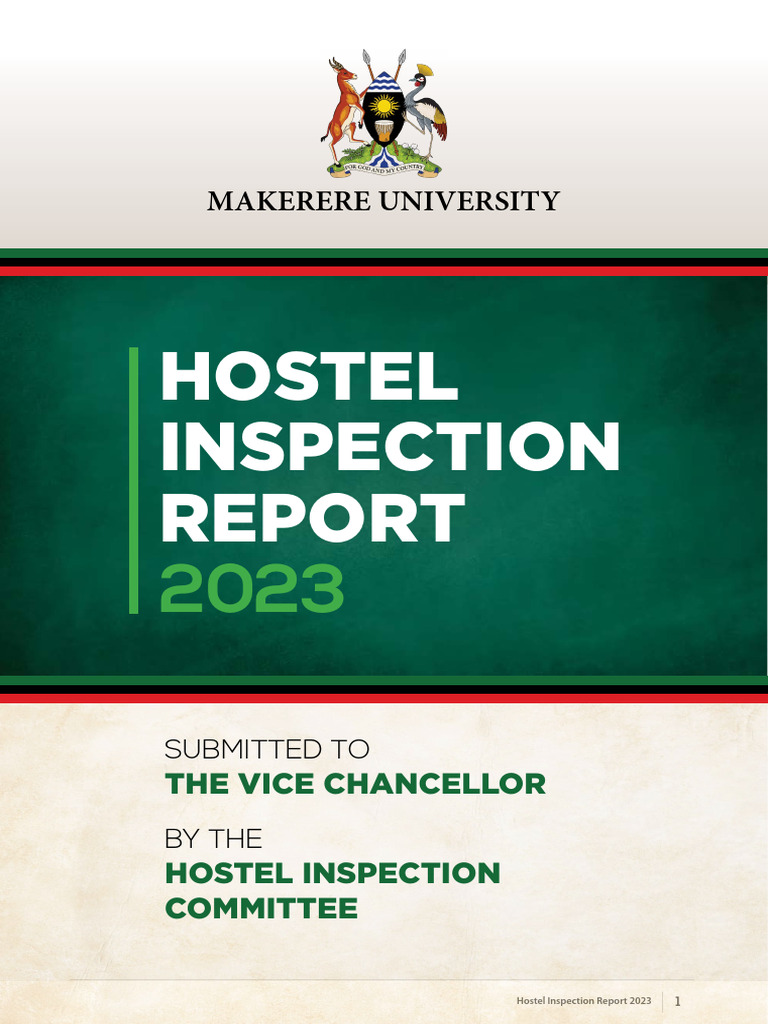 Makerere University Hostel Inspection 2023 | PDF