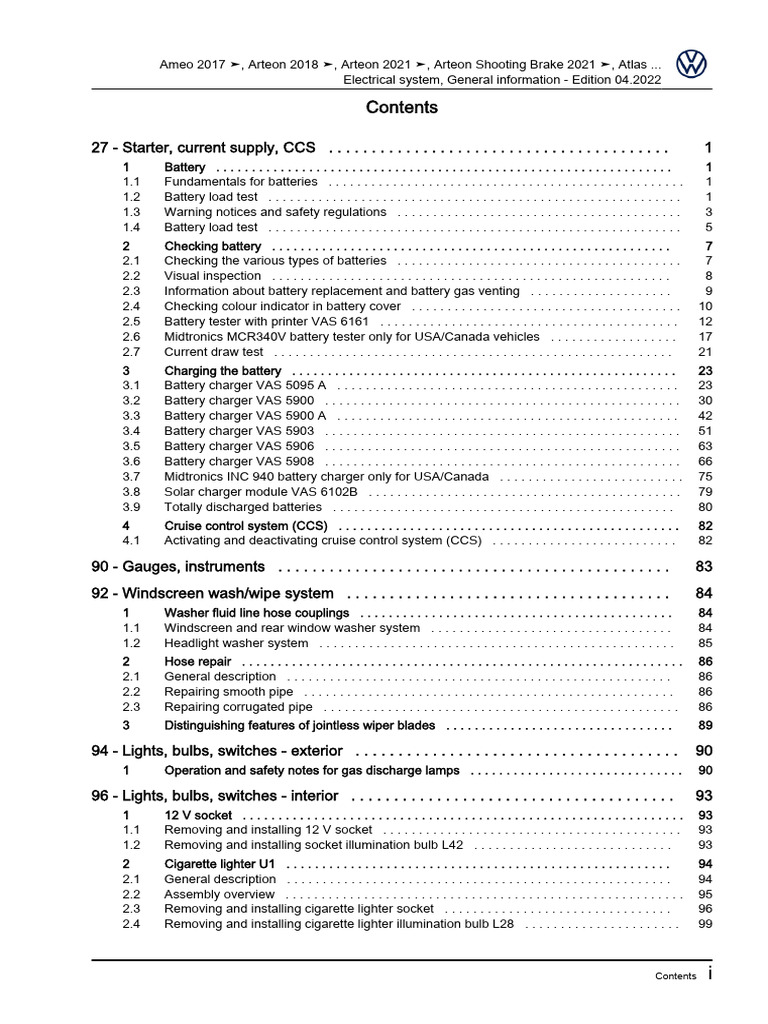 Battery and CCS Maintenance Guide | PDF | Manufactured Goods ...
