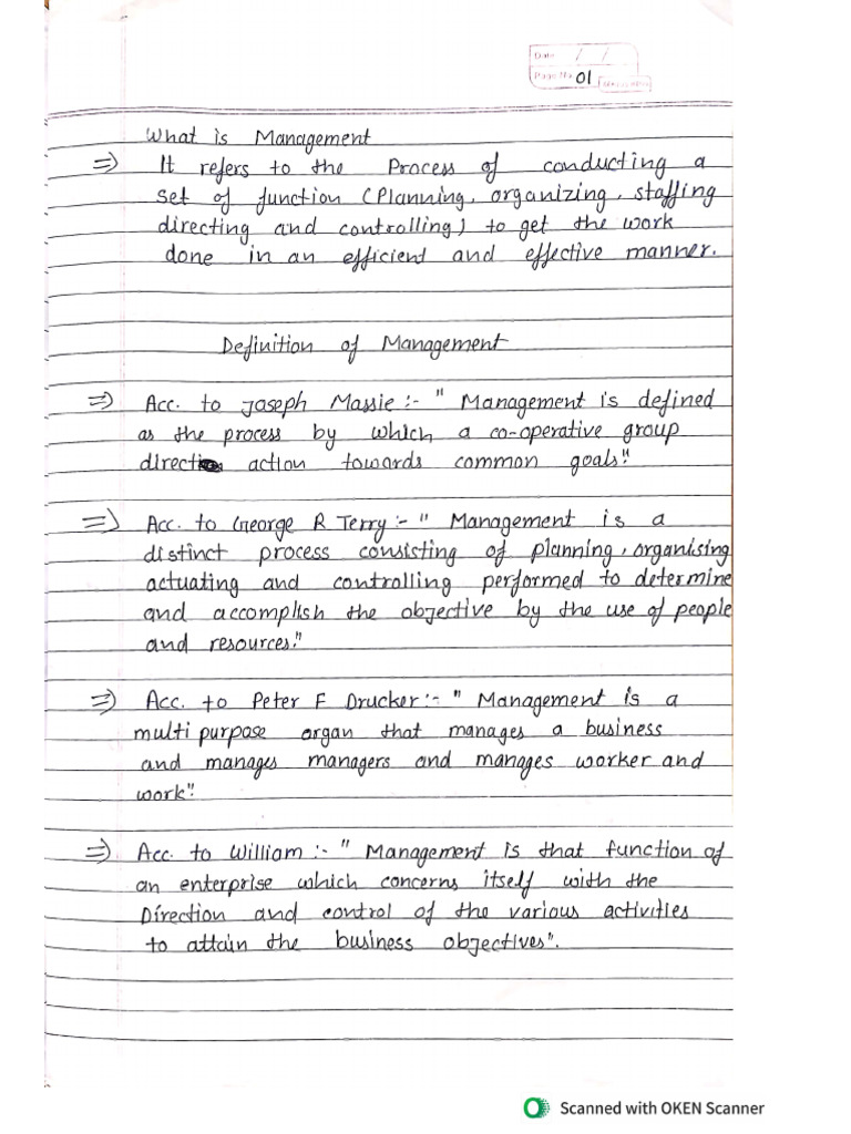 Notes On BBA | PDF