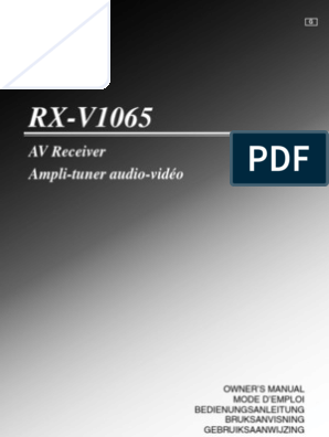 RXV1065ENG, PDF, Video