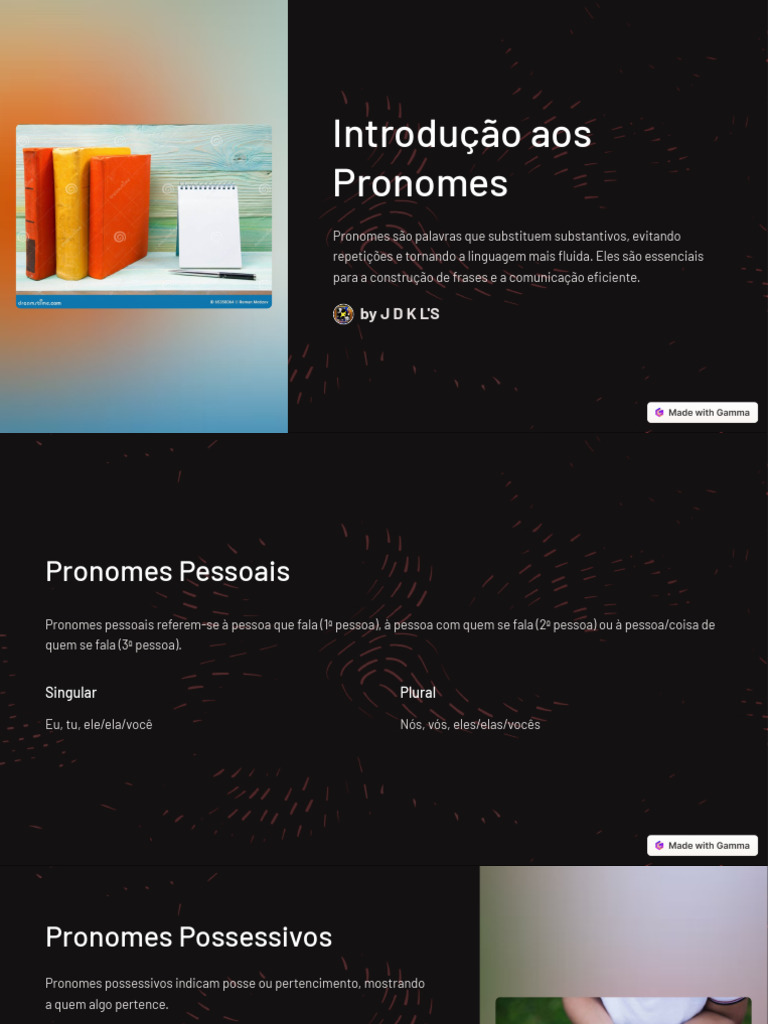 Guia Completo sobre Pronomes em Português | PDF | Pronome | Linguística