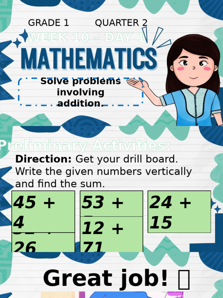 Grade 1 Q2 Math Week 10 | PDF