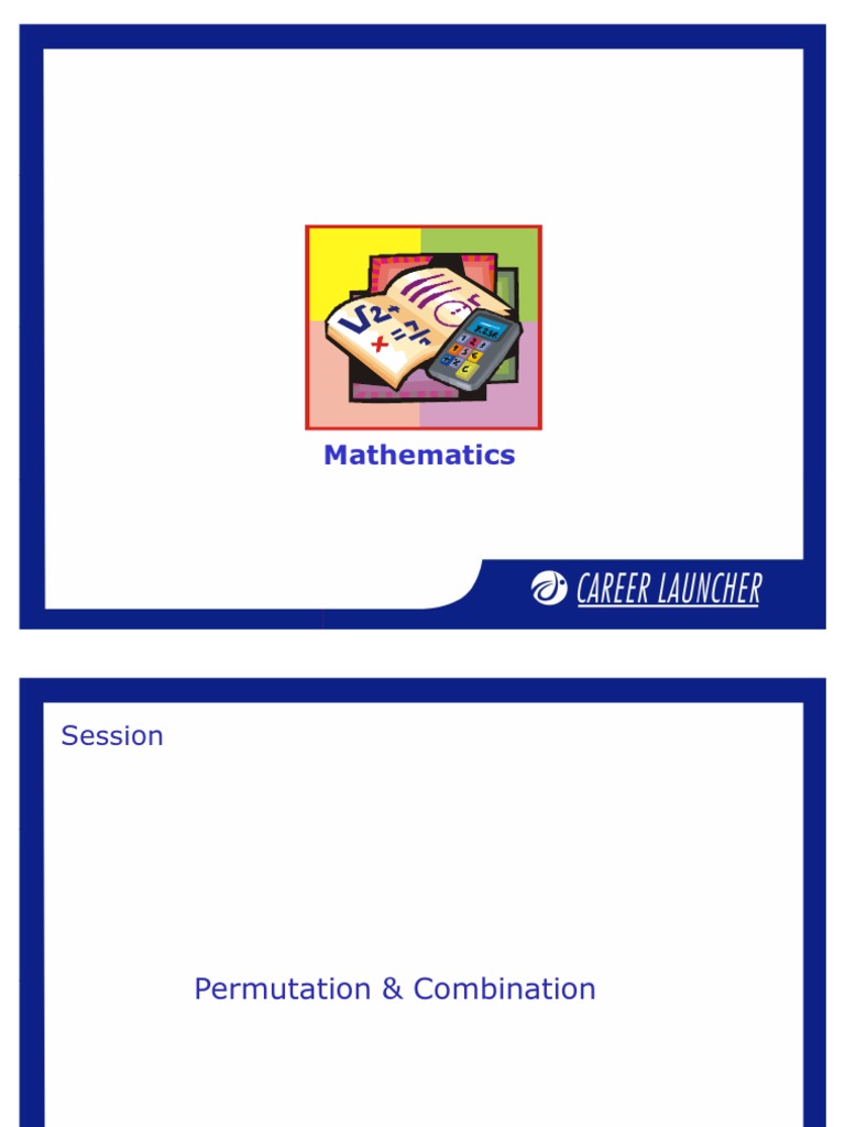 Permutation and Combination-1 | PDF | Permutation | Discrete Mathematics