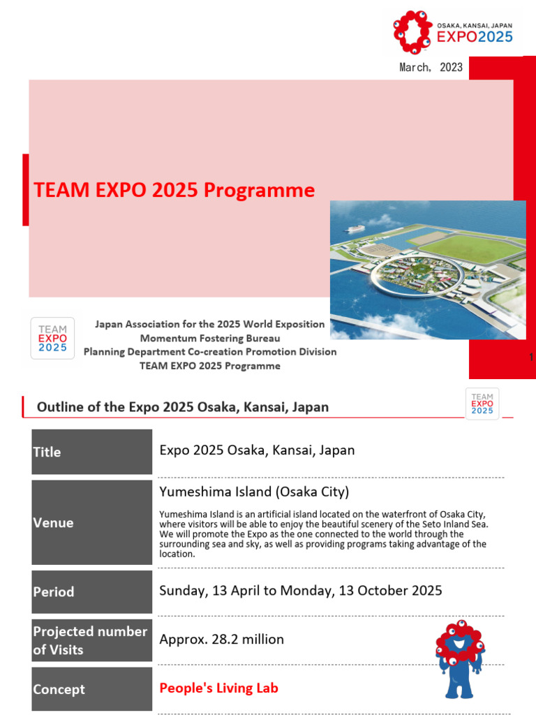 TEAM EXPO 2025 Programme Explanatory Material | PDF | World's Fair