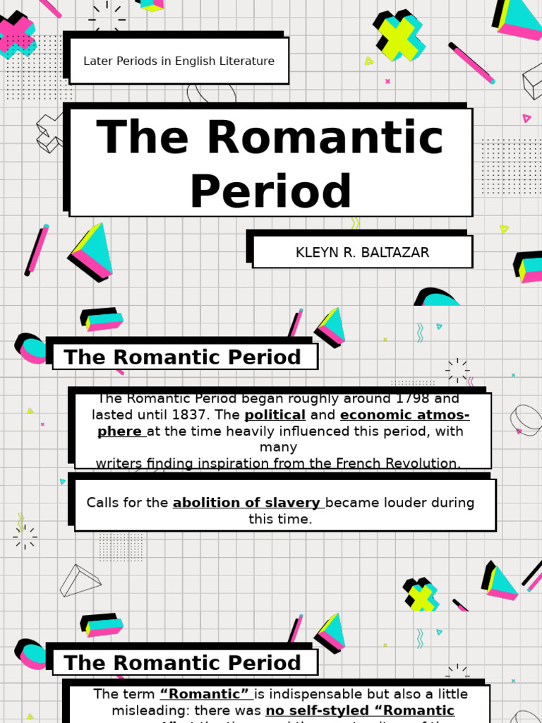 Overview of the Romantic Period | PDF | Romanticism | Poetry