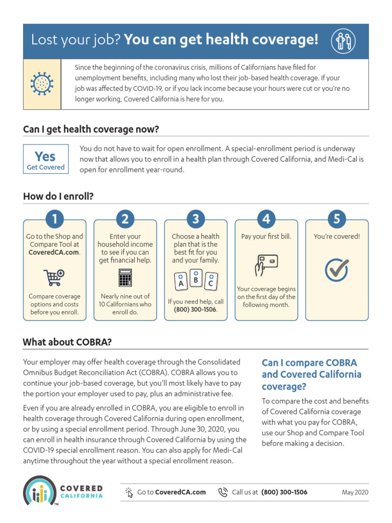 Health Coverage Options After Job Loss | PDF | Consolidated Omnibus ...