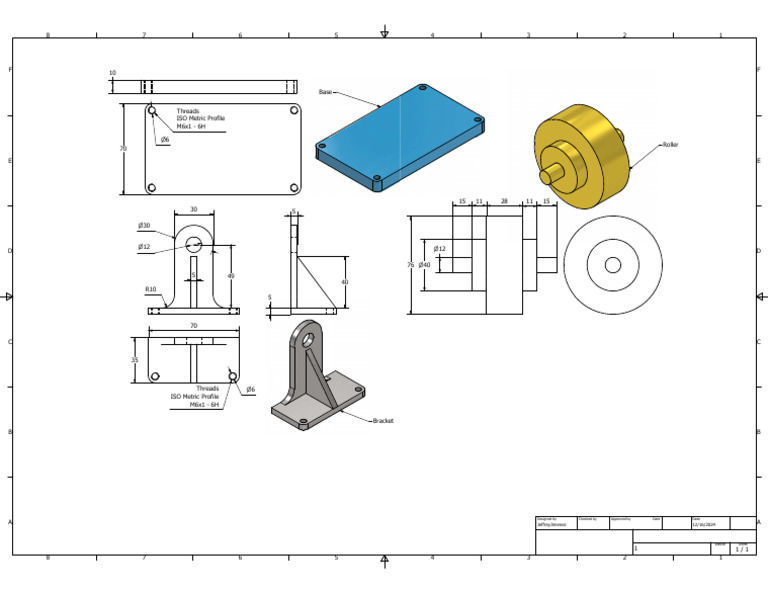 ISO Metric Profile M6x1 Specifications | PDF