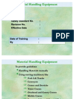 Training Module of Material Handling Equipment