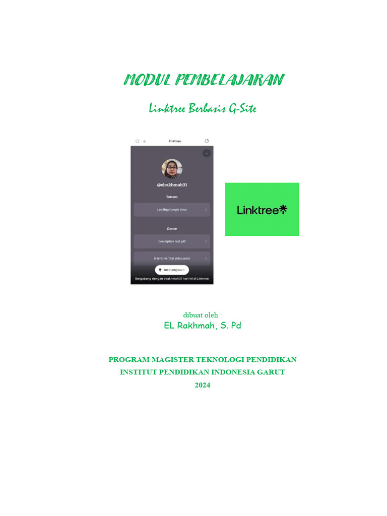 Panduan Pembuatan Linktree G-Site | PDF