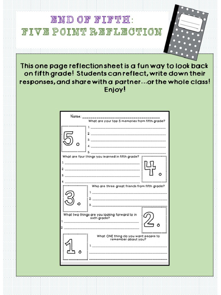 Endofyearreflection Ideas Pdf