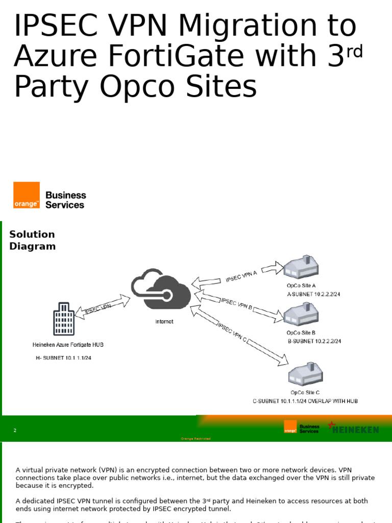 Heineken IPSEC Migration To Azure - Ver1.0 | PDF | Virtual Private ...