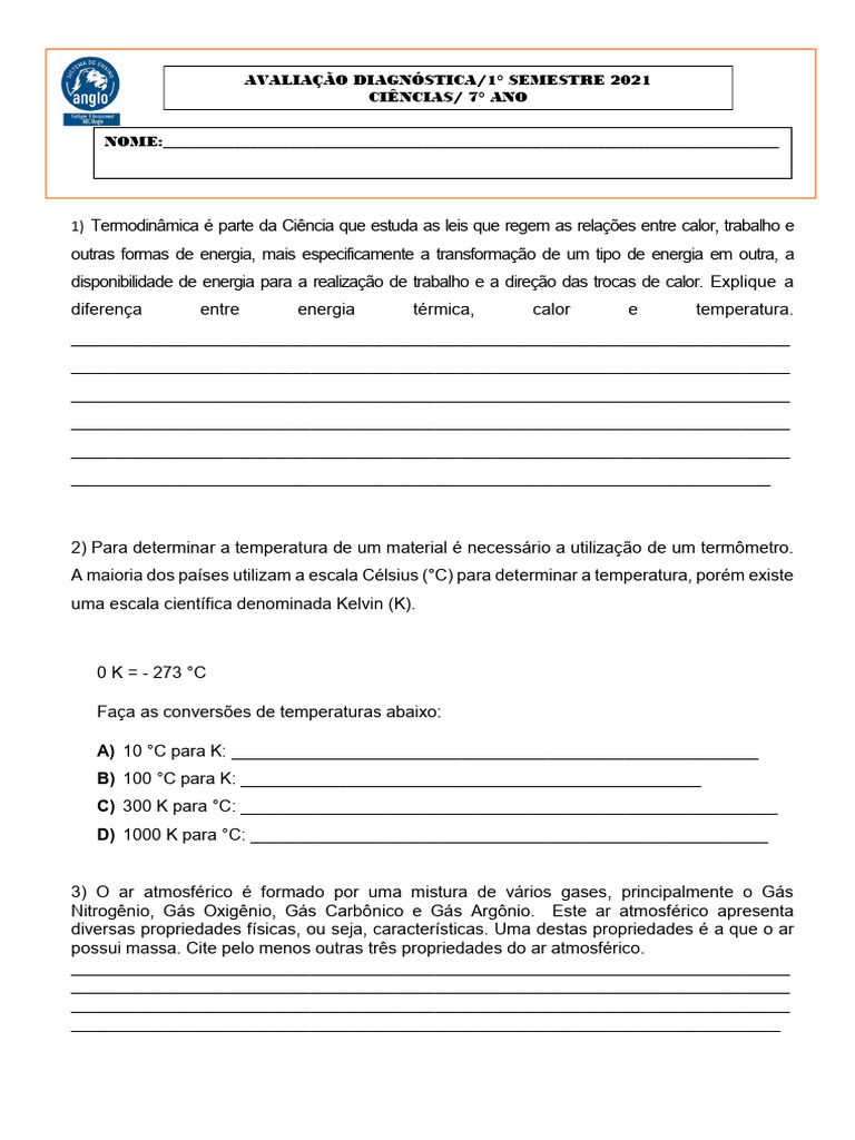 Termodinâmica e Propriedades do Ar | PDF | Temperatura | Calor