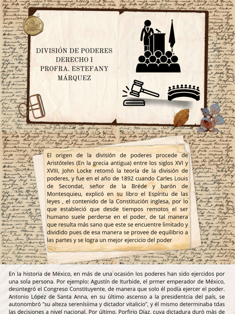 División de Poderes en México: Estructura y Funciones | PDF ...