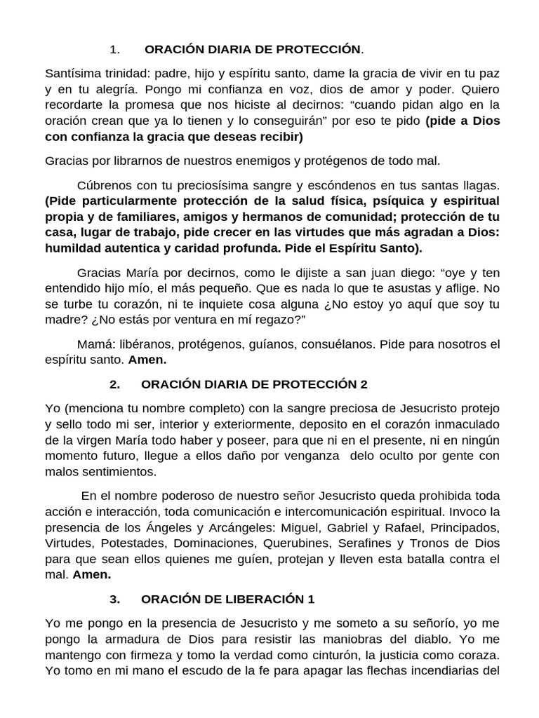 Oraciones para Sanar El Alma y El Cuerpo | PDF | Oración | Cristo (título)