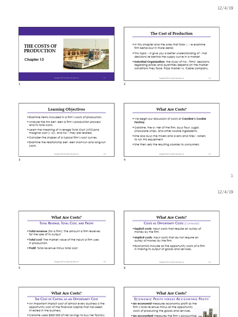 ch 13 econ | PDF | Average Cost | Marginal Cost