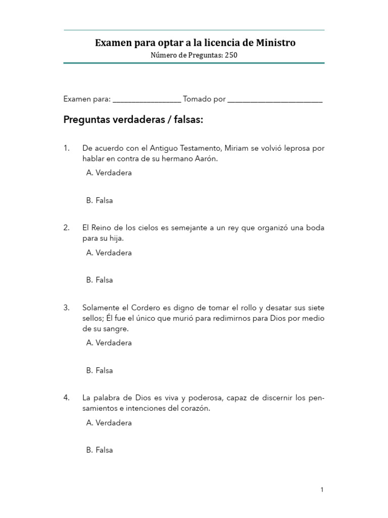 Examen de Ordenación | PDF | Jesús | David