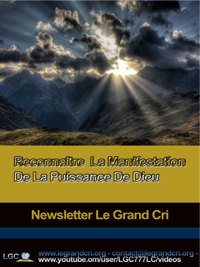 Manifestation de la Puissance de Dieu | PDF | Dieu | Livre de la Révélation