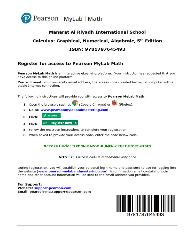 Rev - ST - ACs Calculus Graphical Numerical Algebraic 5th Edition ...