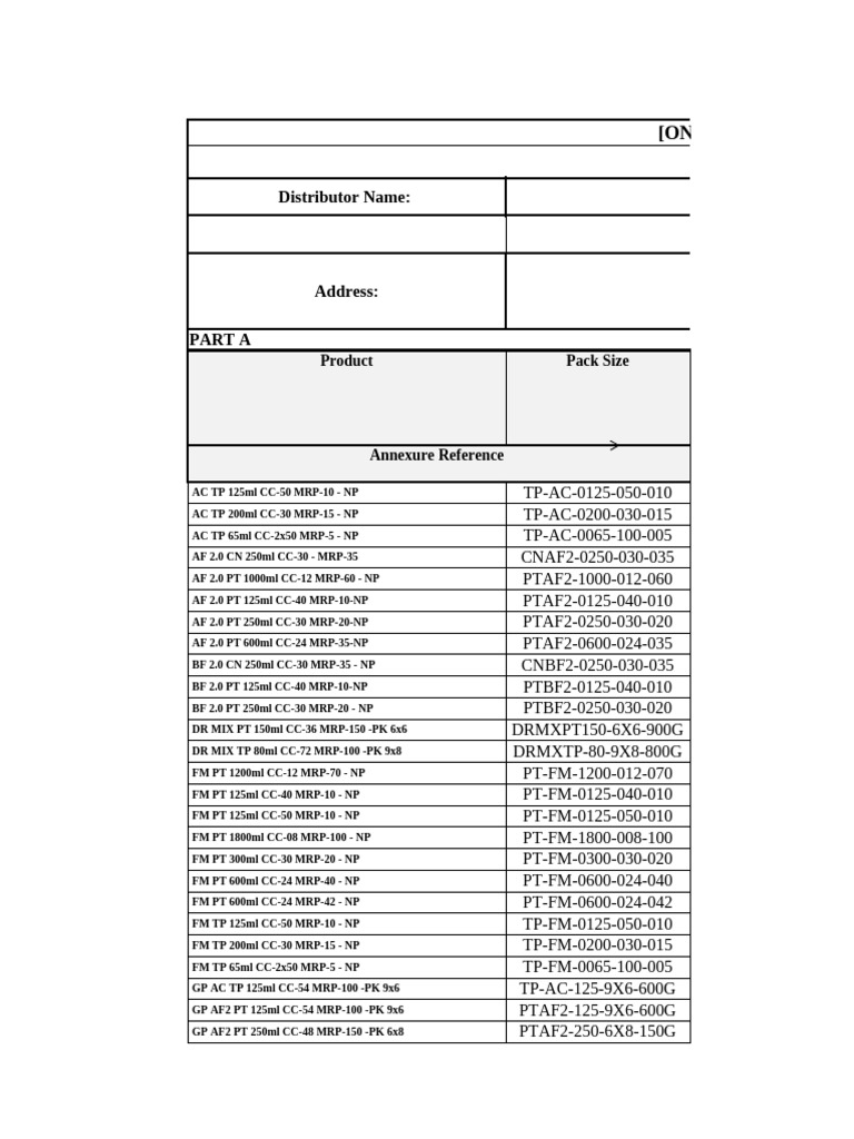 Monthly Distributor Claim Summary | PDF | Trade | Retailers
