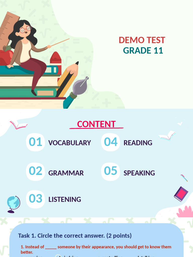Demo Test - Grade 11 | PDF | Sculpture | China