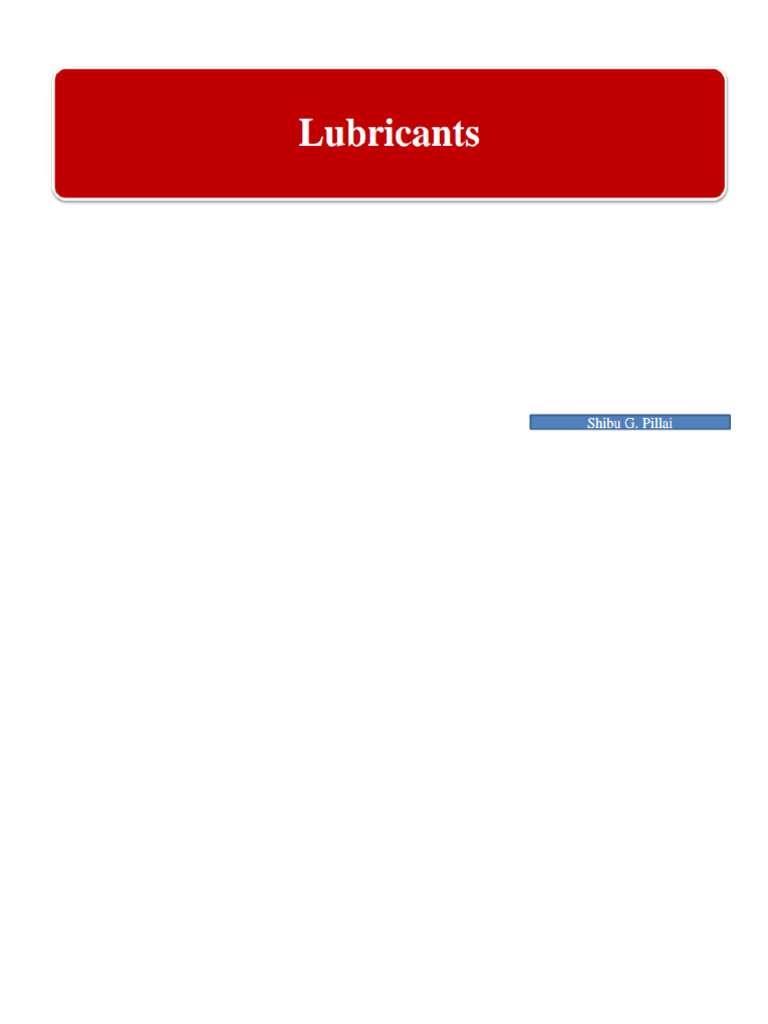 Lubricant Pdf