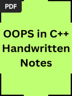 C++ Complete Handwritten Notes | PDF