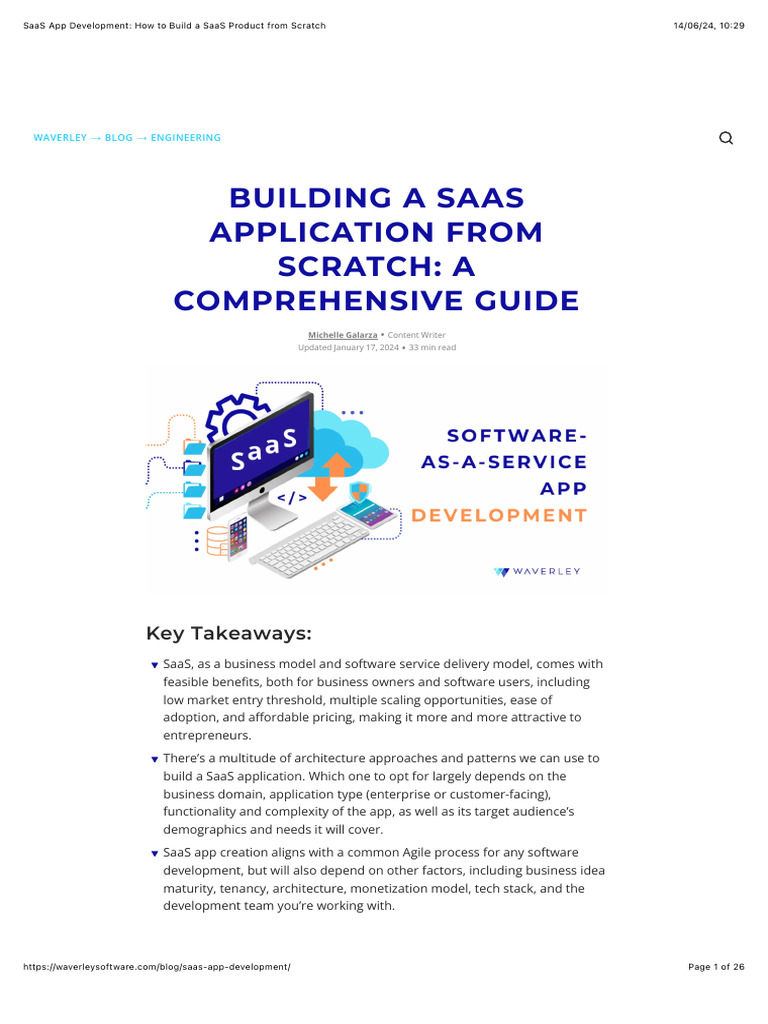Building a SaaS Product from Scratch Guide | PDF | Software As A ...