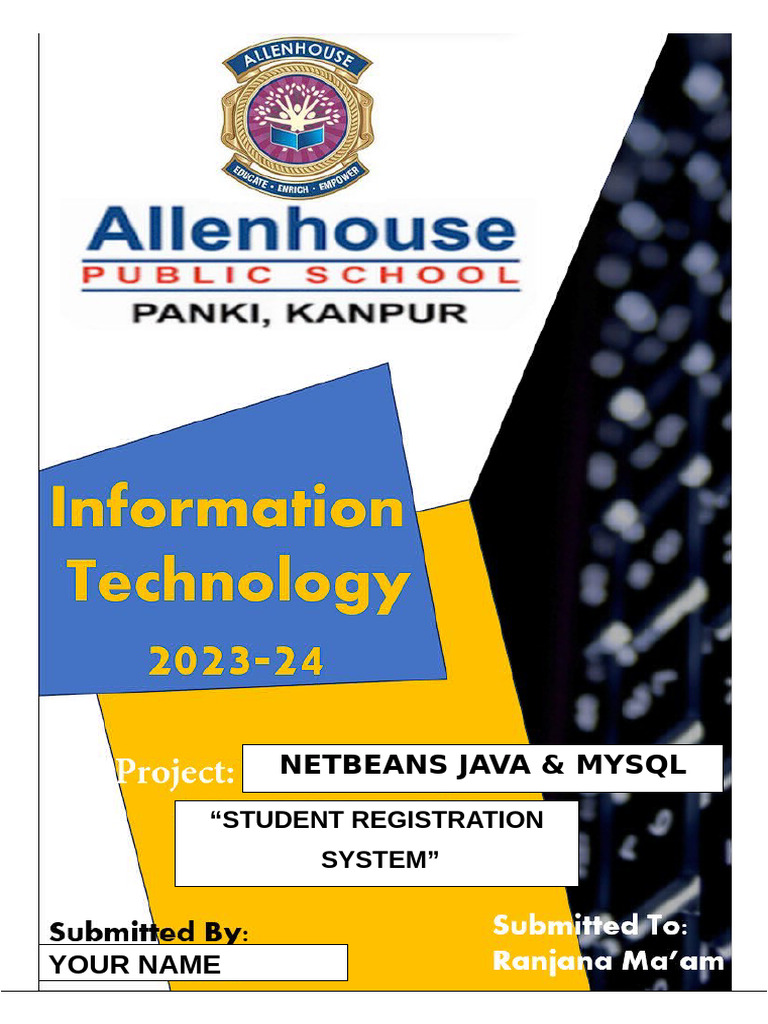 Student Registration Sample Project Pdf Java Programming Language