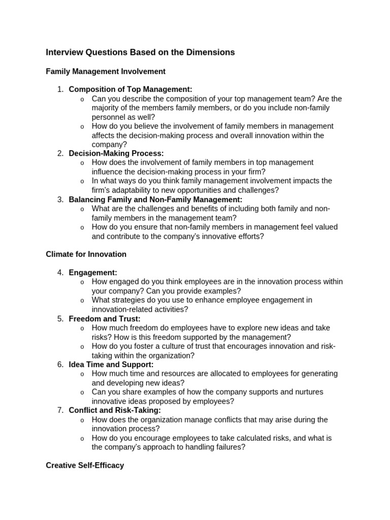 Family Management's Role in Innovation | PDF | Leadership | Innovation