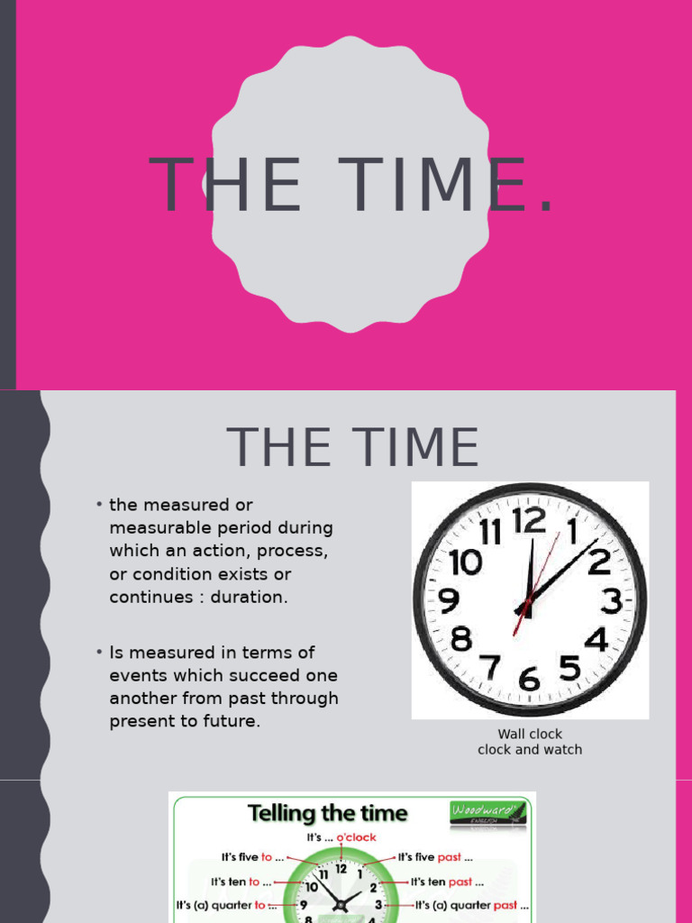 The TIME Presentation 5. | PDF