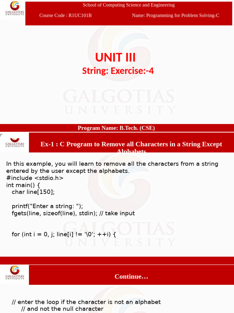 Unit 3 String Excercise 4 | PDF