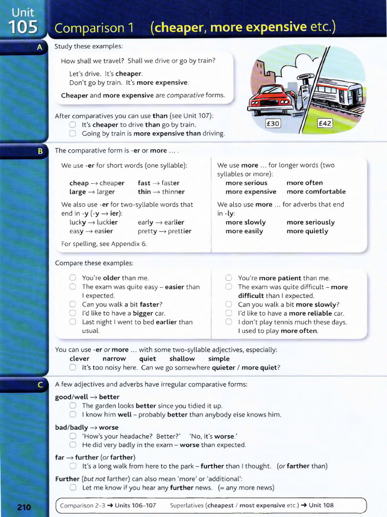 Comparative Forms in English Grammar | PDF