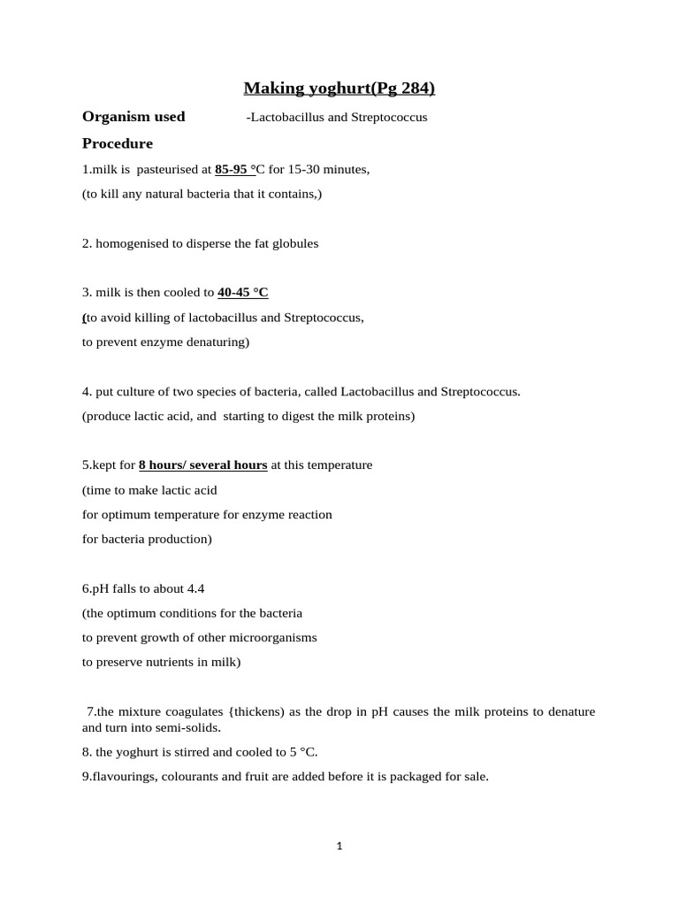 Yoghurt | PDF | Yogurt | Milk