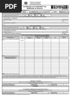 BIR Form 2307: Tax Withholding Certificate | PDF | Taxes | Value Added Tax