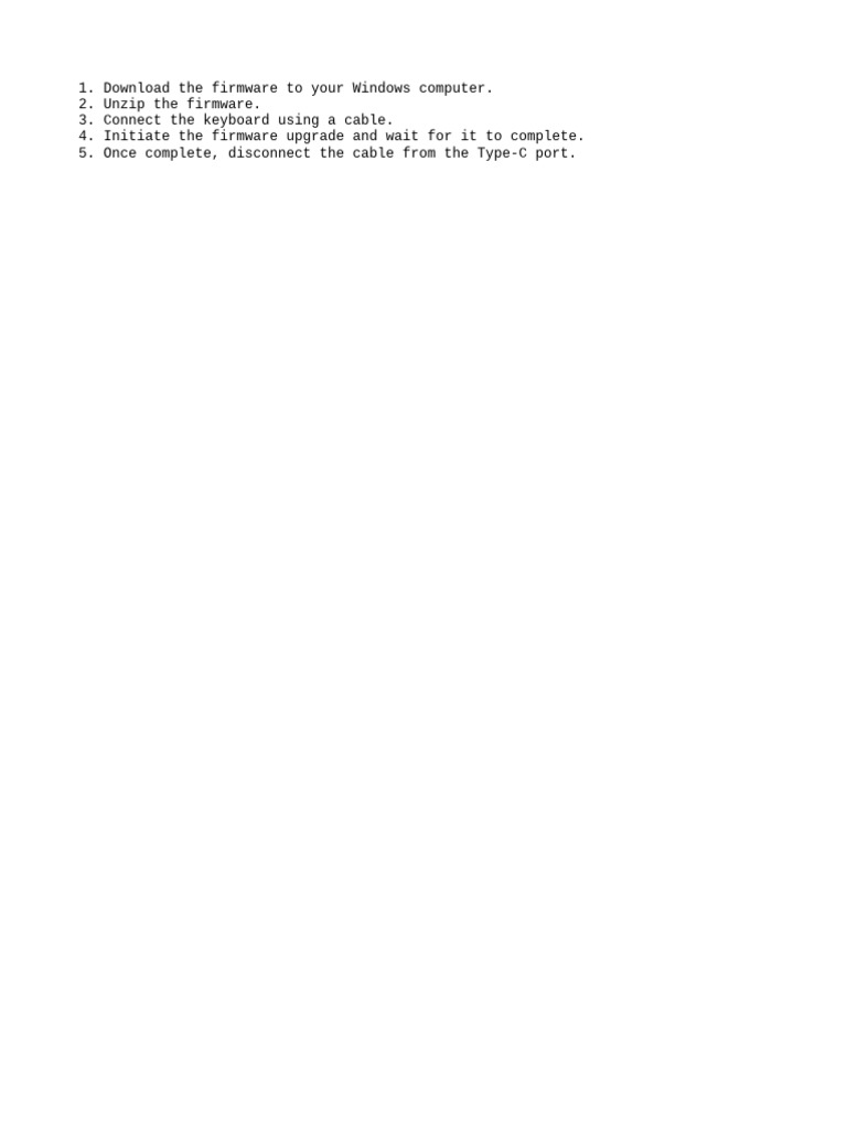 Keyboard Firmware Upgrade Guide | PDF