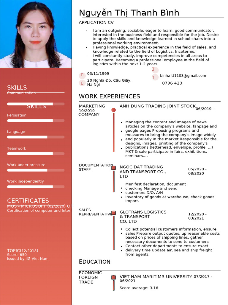 CV TA 10 | PDF