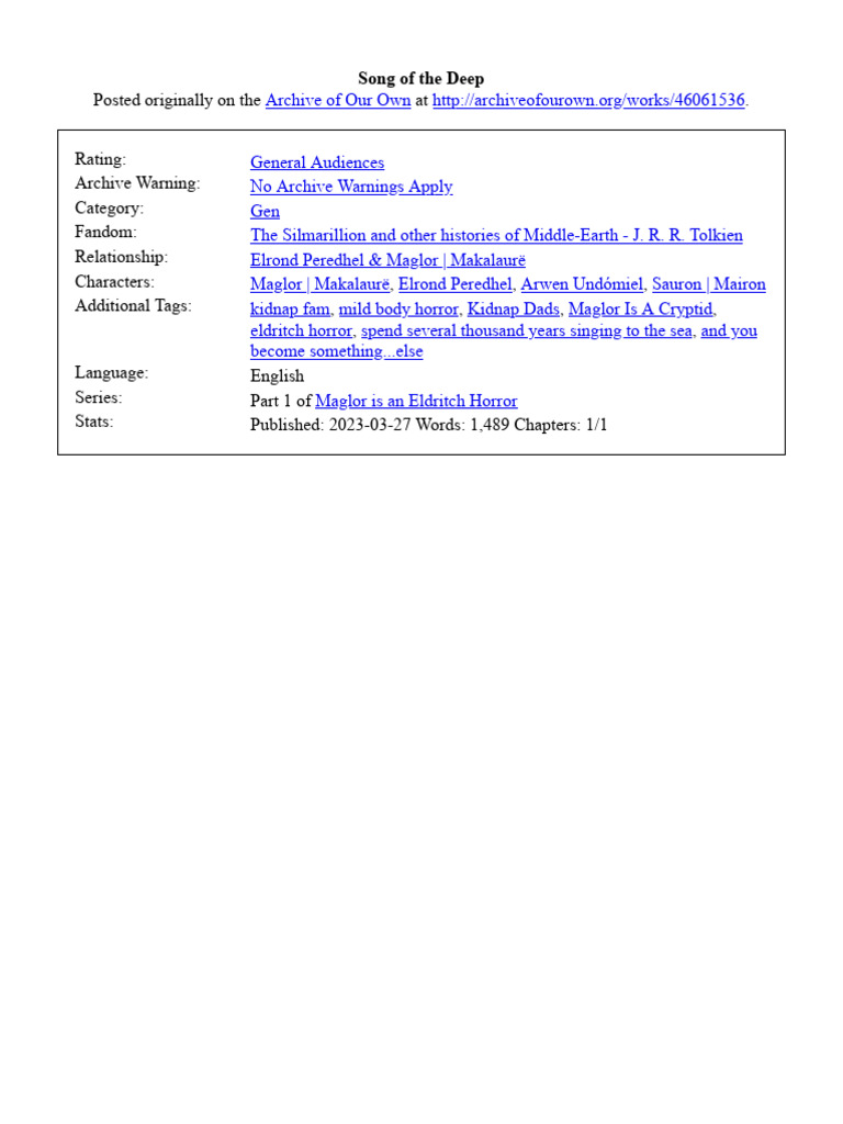 244805. | PDF | Middle Earth Races | J. R. R. Tolkien