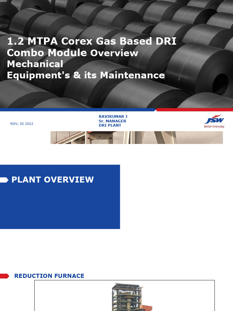 Dri - PPT - Nov - 2022 Ravikumar J | PDF | Industrial Processes | Gases
