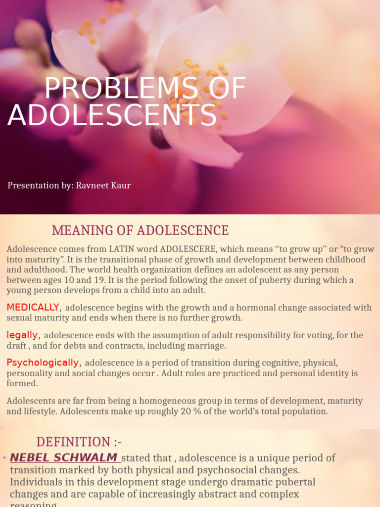Adolescent Challenges and Changes | PDF | Adolescence | Adults