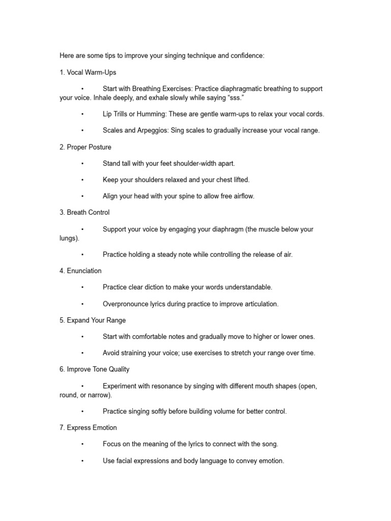 Singingtips Study PDF | PDF