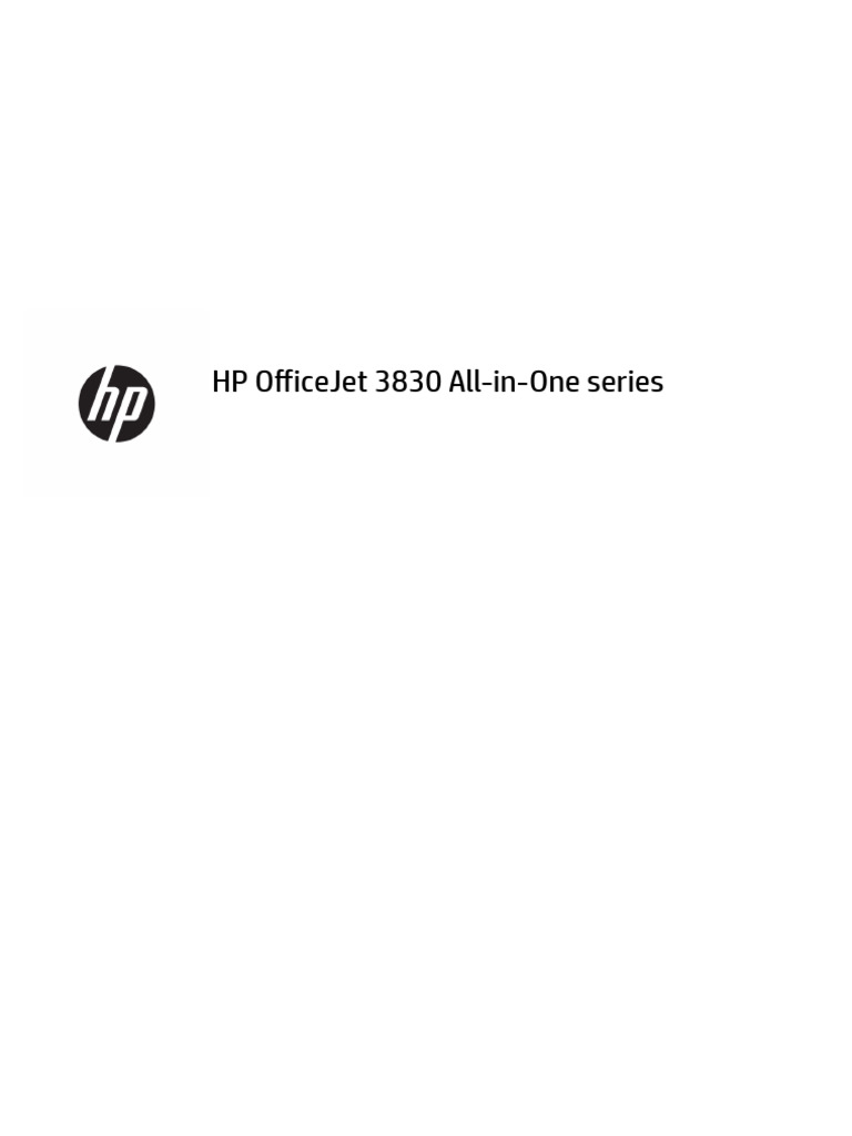 HP OfficeJet 3830 | PDF