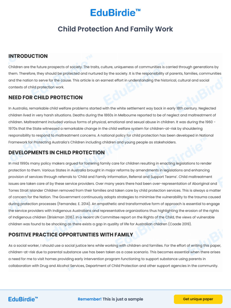 Child Protection and Family Work | PDF | Child Protection | Substance Abuse