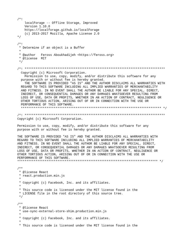 Background Js LICENSE | PDF | Source Code | Tort