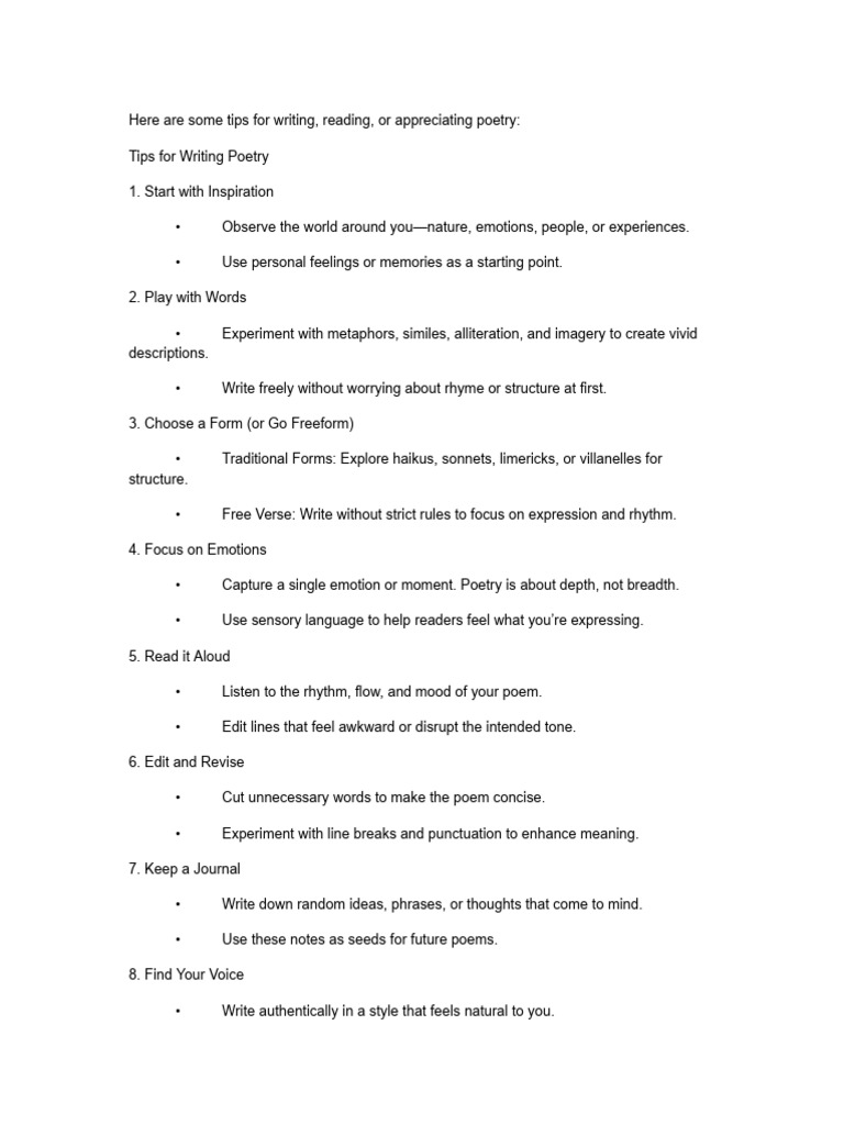 Poetry Study Pdf Pdf Poetry