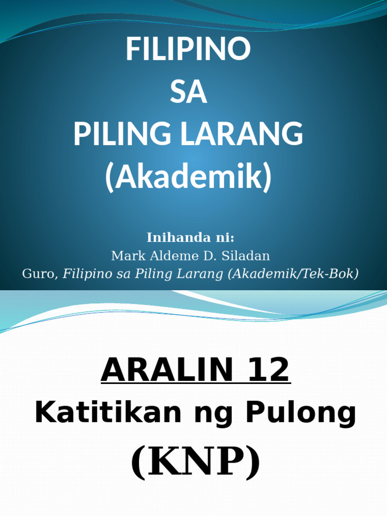 Filipino Akademik Aralin 12 Katitikan NG Pulong 1 | PDF