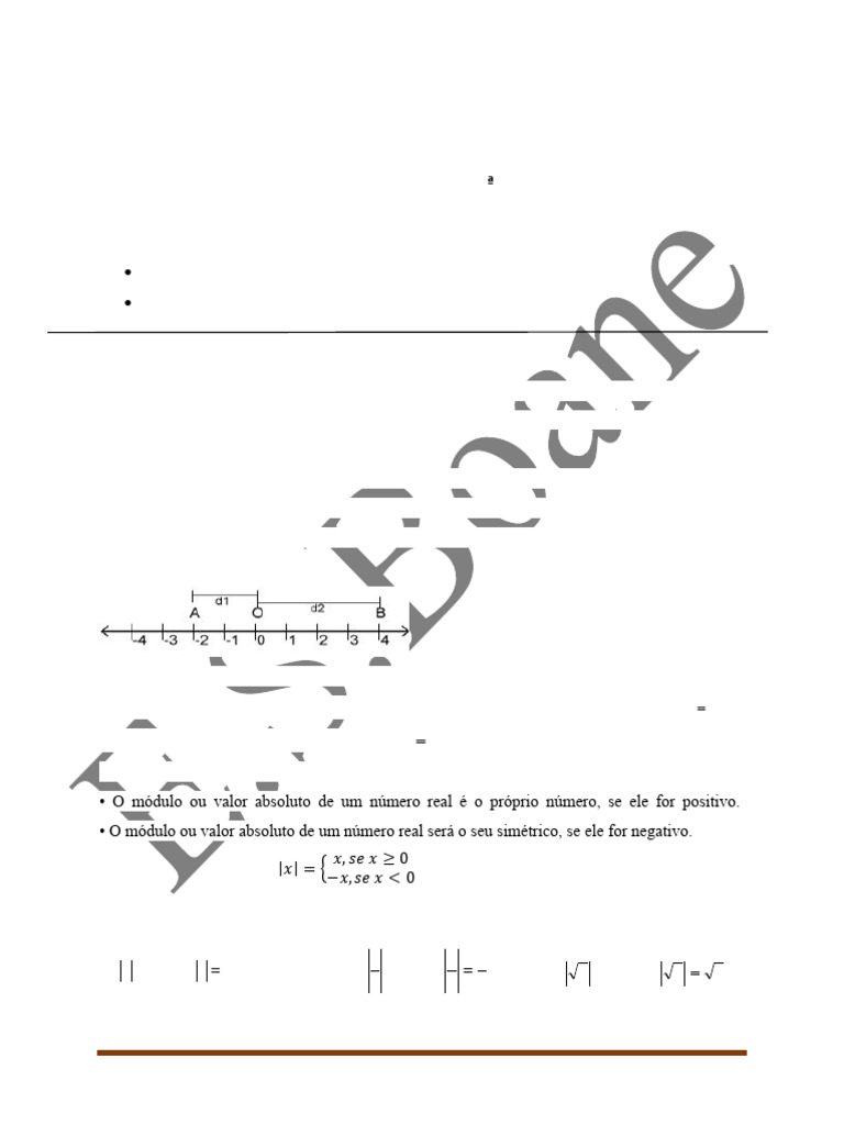 Módulo de Números Reais: Teoria e Exercícios | PDF | Número real ...