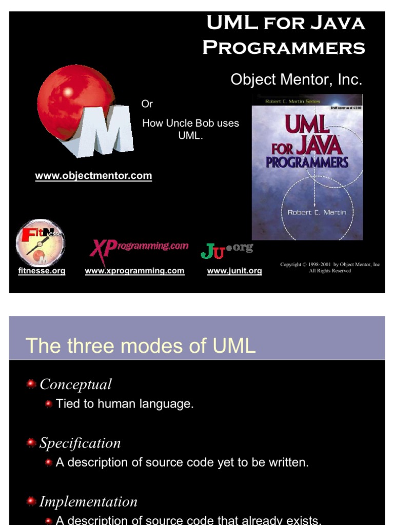UML For Java Programmers | PDF | Class (Computer Programming) | Systems ...