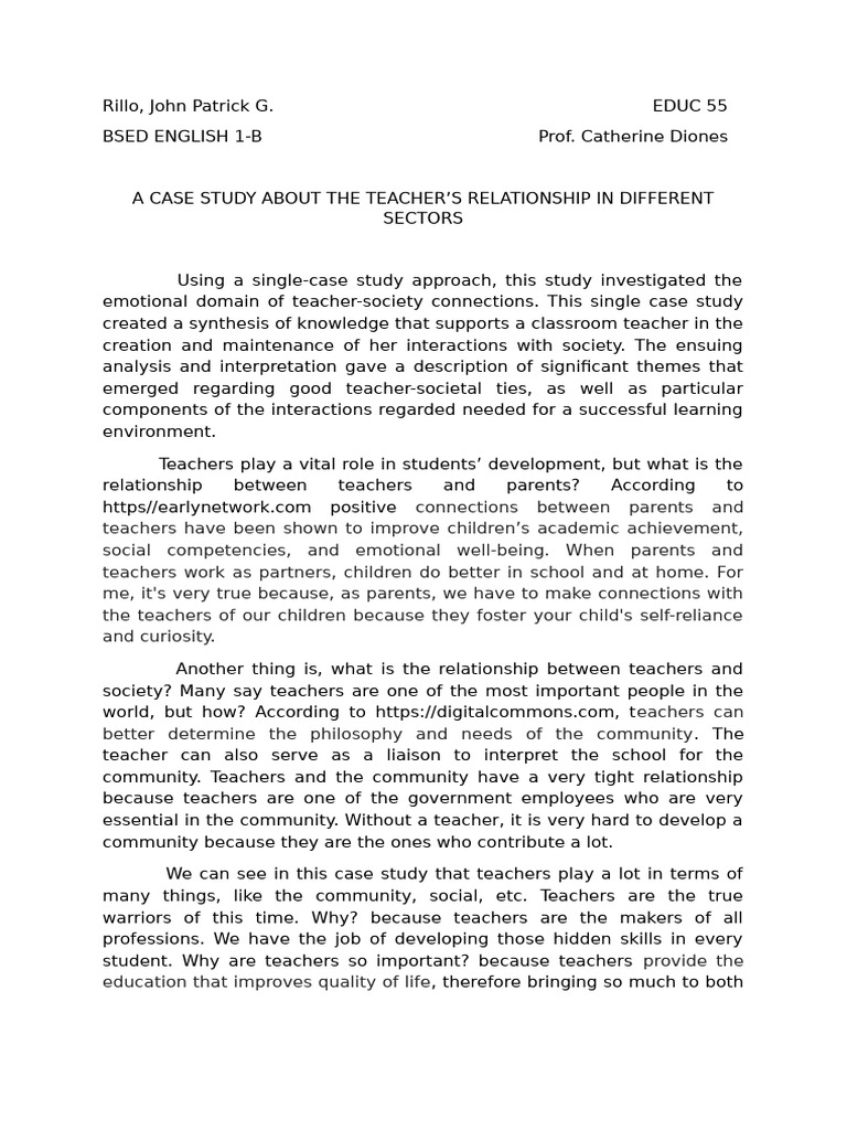 Rillo, John Patrick G. MODULE 4 - OBA 4 - Writing a Case Analysis | PDF ...